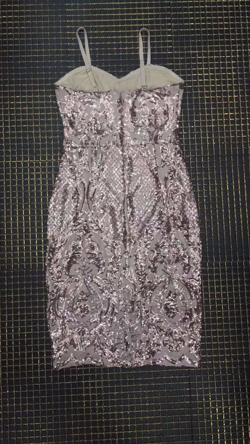 Женское платье-карандаш с блестками элегантное Сетчатое Кружевное Платье До