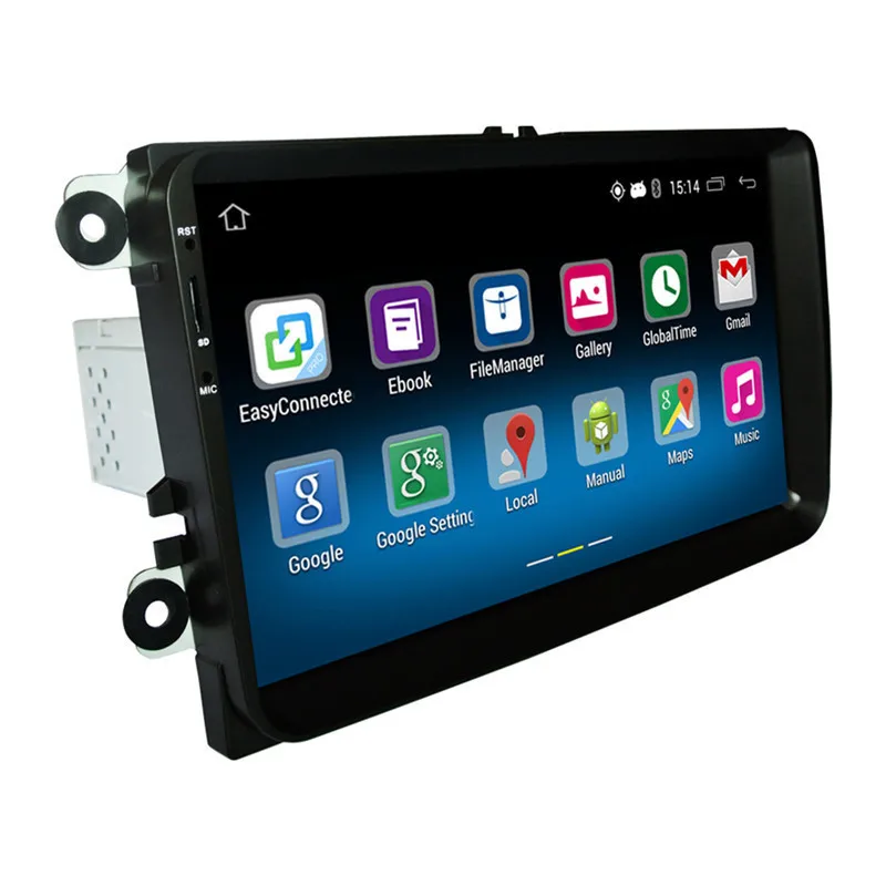 Горячая 1 Din Android 5 автомобильный Радио стерео плеер GPS 1G DDR3 + 16G NAND флэш память для VW