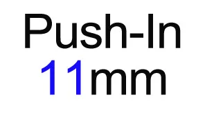 Push In 11mm Розничная 20 штук = 10 пар круглых силиконовых носоупоров Размер 9 мм 11 мм Ввинчивающийся или нажимной Тип опционально - Цвет: Push In 11mm