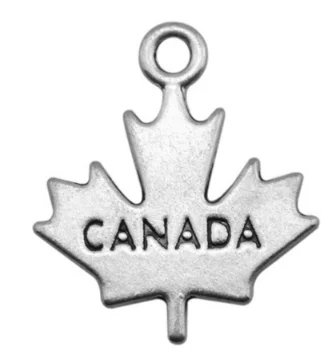 50 шт Канада Шарм в античном стиле серебро цинковый сплав кулон ручной работы