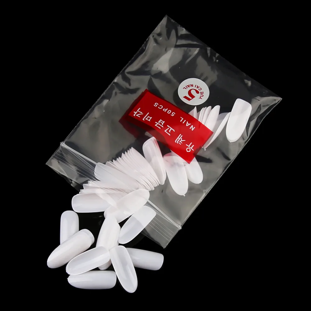 500 шт. Искусственный Ложные Полный Круглый акриловый UV гель ногтей маникюр Art