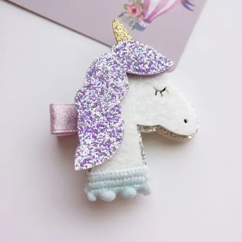 

1pc Baby Kid Girl Hair Pins Clip Unicorn Cartoon Hair Accessories Star Headwear Accessories