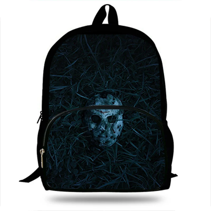 Bagback Jason Vorhees пятничная 13-я маска принт детские школьные ранцы для подростков