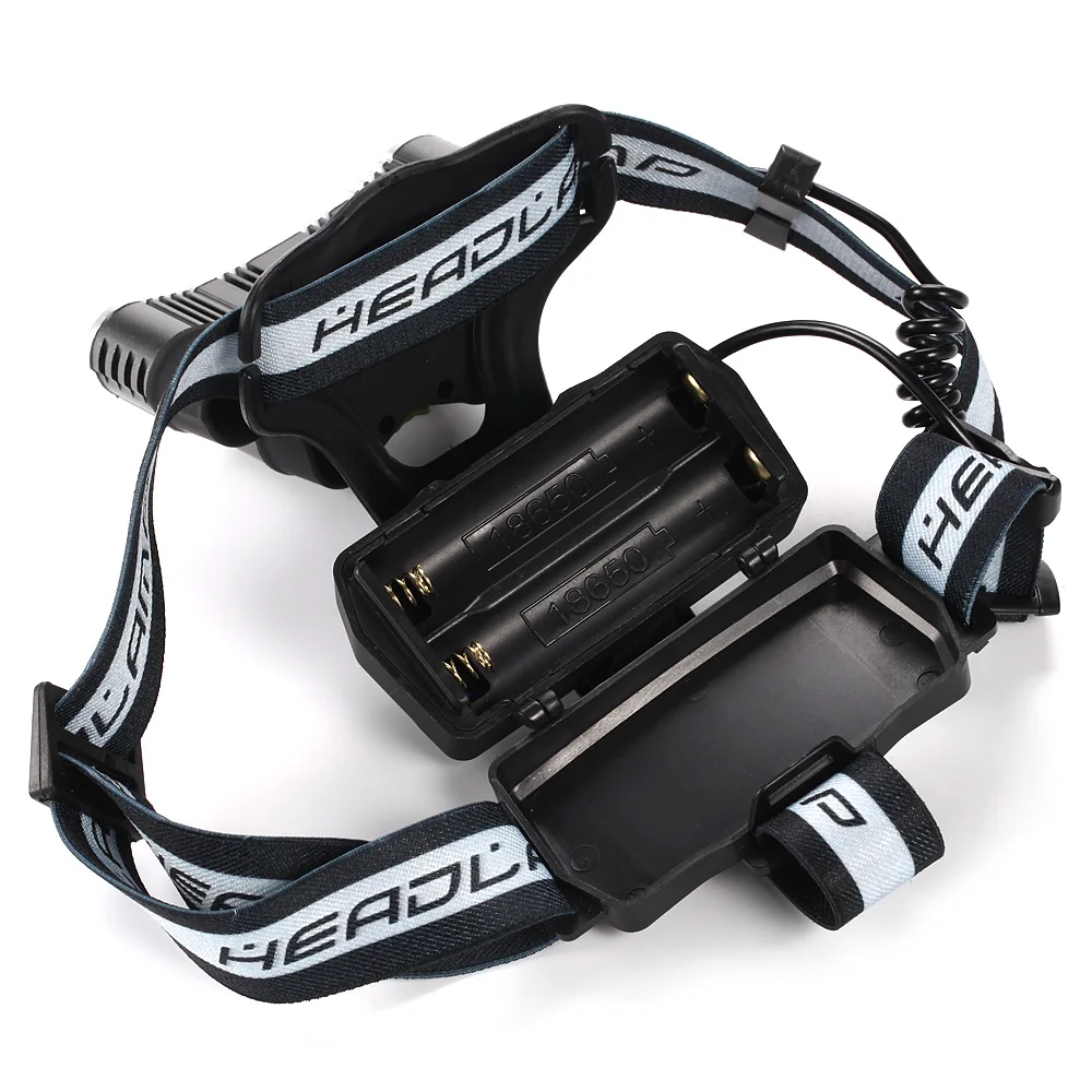 Новинка 9 x XM-L T6 + 2 * R5 USB светодиодный перезаряжаемый Головной фонарь высокая