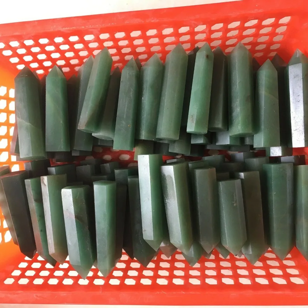 

500g Natural Beauty Dongling Jade Crystal Column Energy Healing Wholesale