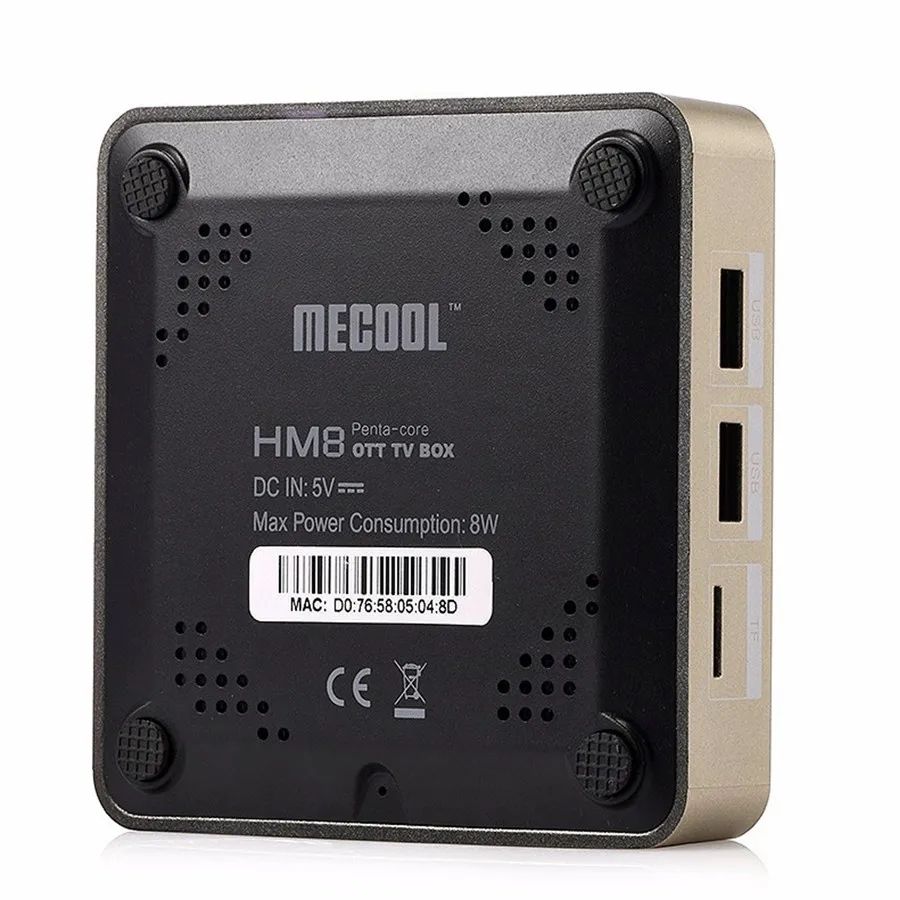 MECOOL HM8 Smart TV Box 3D 4K Streaming Media Player Android 6.0 Amlogic S905X Quad Core Kodi 17.0 1G+8G OTA WiFi Mini | Электроника