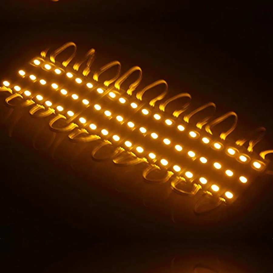 100 шт./лот вход DC12V RGB IP68 цветной водонепроницаемый светодиодный модуль SMD 5050