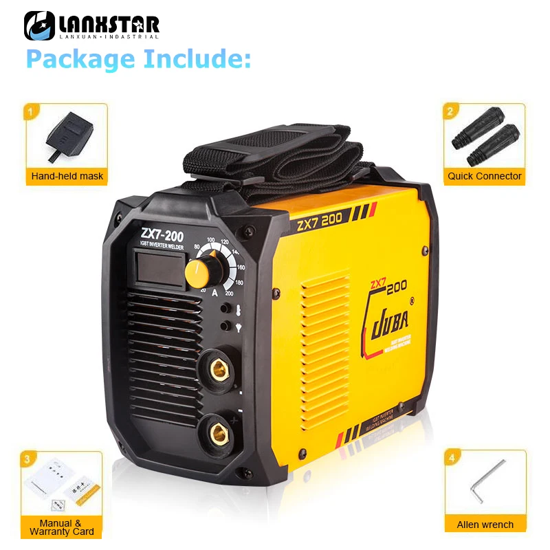 

New Electric Arc Welder Inverter Electric Welding Machine 200A IP21S Arc Welder Inverter Welding Machine