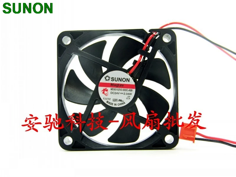 Вентилятор охлаждения инвертора для Sunon ME60152V2 000C A99 6015 24V 2 04 W 6 см 60 мм|cooling fan|60mm cooling