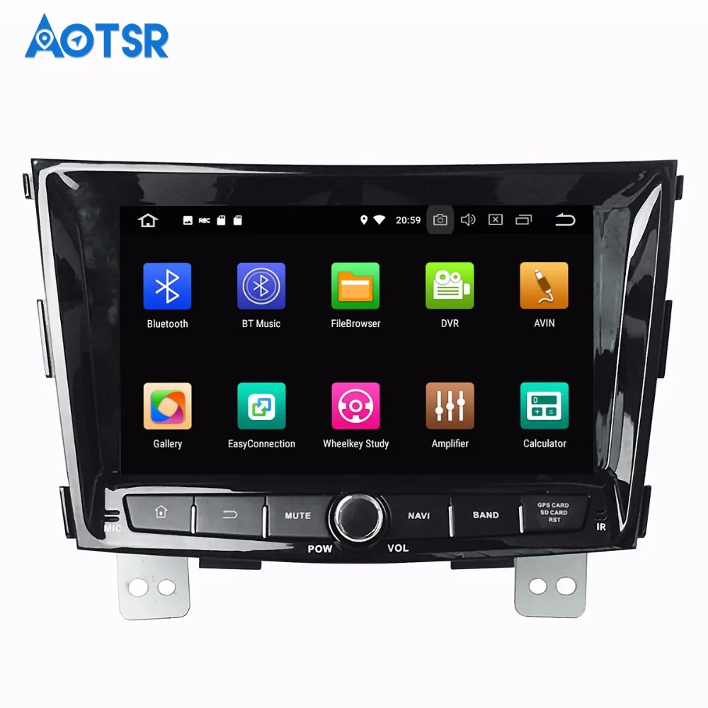 Автомобильный мультимедийный стерео радиоприемник аудио DVD плеер Android 8 0 GPS