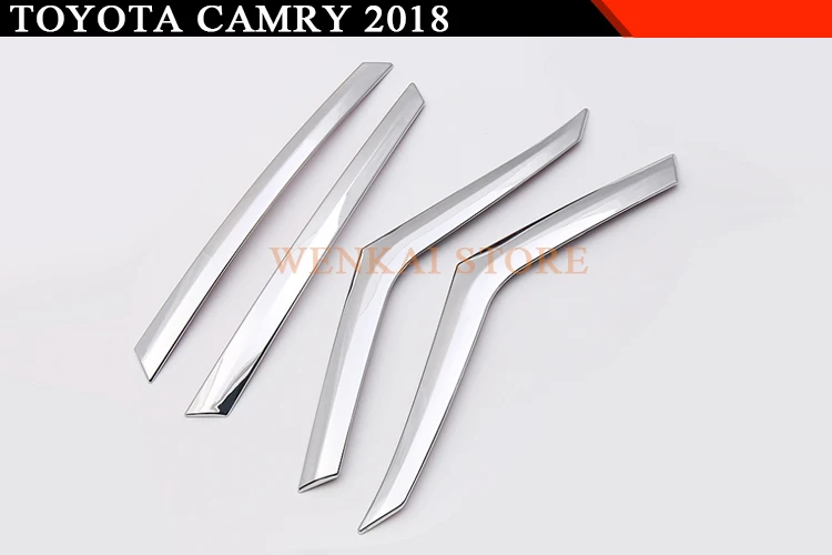 Для Toyota Camry XV70, автомобильный Стайлинг, задний светильник, в полоску, отделка, аксессуары, яркое серебро, АБС ХРОМ, 4 шт