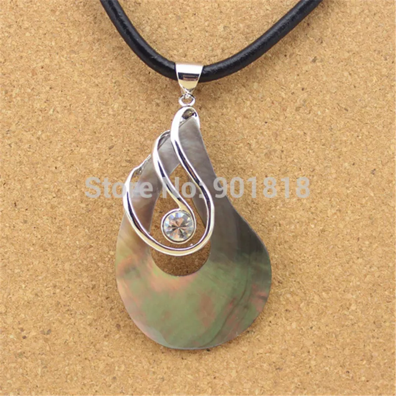 3 8x7 см натуральный кулон с жемчужной раковиной амулеты морская Пауа ракушка для