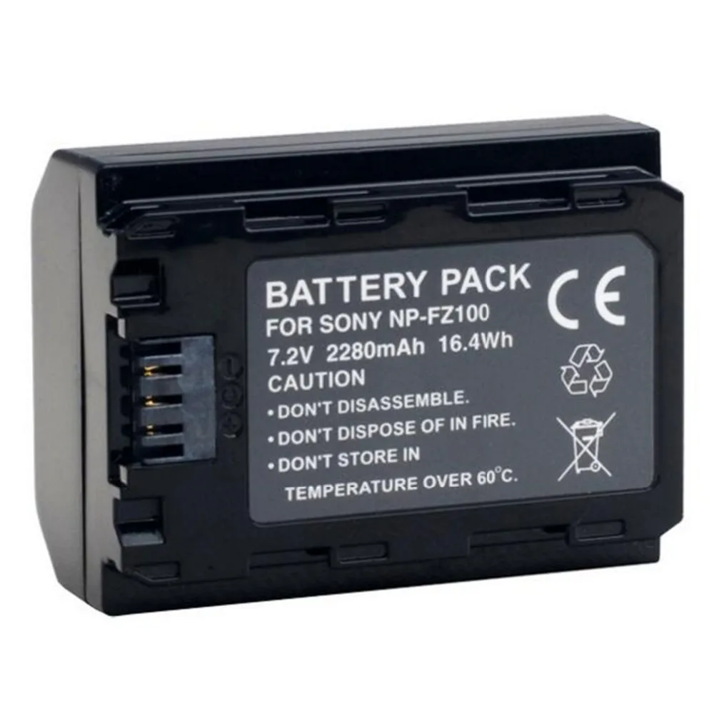 6 pcs 2280mAh NP-FZ100 NP FZ100 Rechargeable Camera Battery for Sony and camera ILCE-9 A7RIII A7R3 A9 7RM3 | Электроника