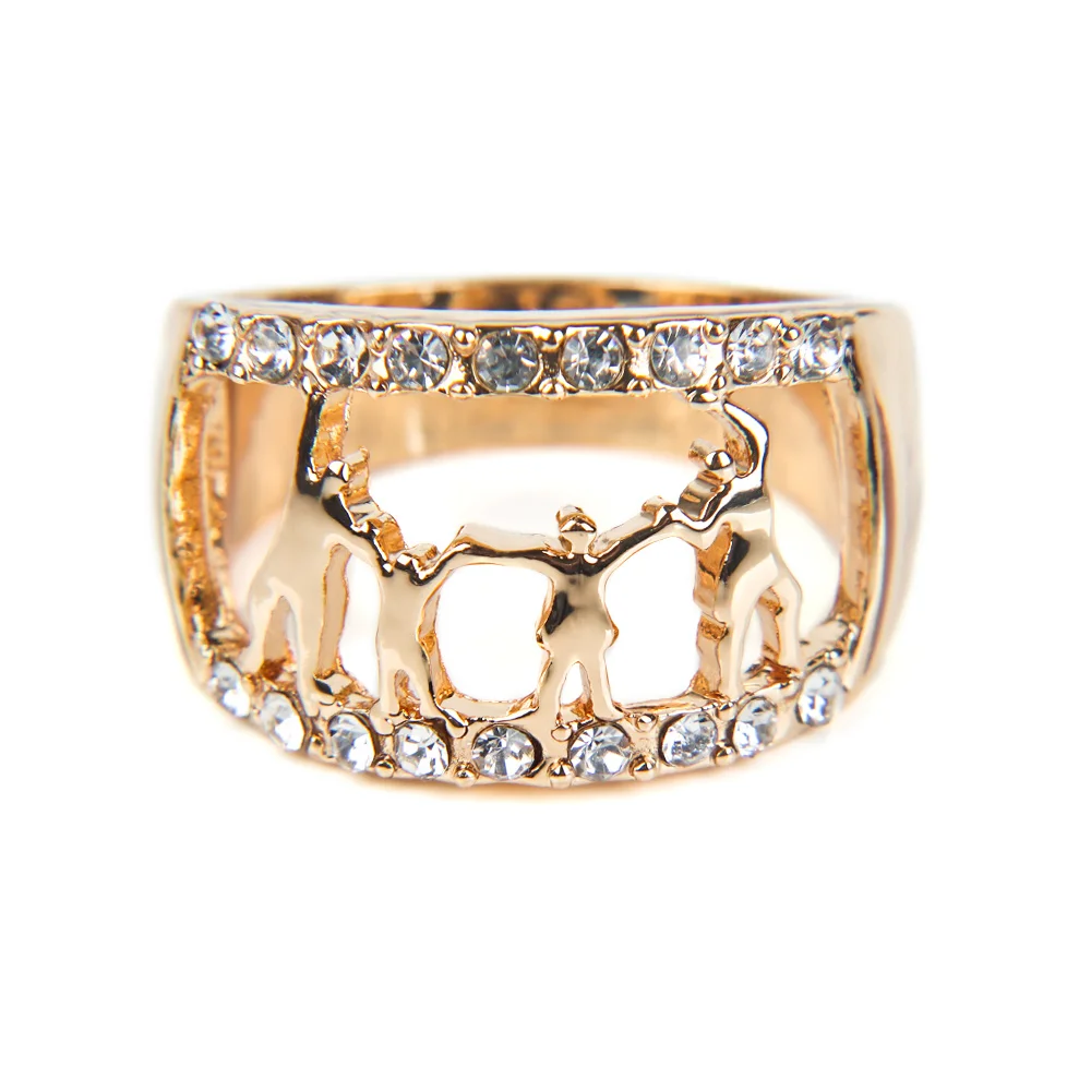 Кольцо со стразами для всей семьи дизайнерское кольцо мамы папы девочки и