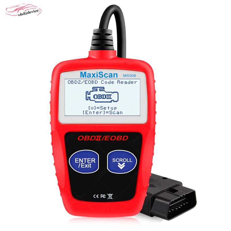 MaxiScan MS309 car Code Reader OBD2 CAN BUS EOBD OBDII error code reader MS 309 Scanner Multi-language ms309 tool | Автомобили и