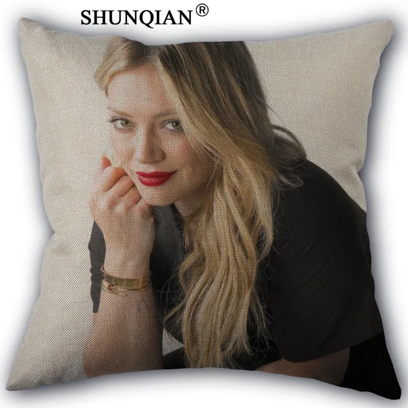 Наволочка hilary duff на заказ хлопковая наволочка декоративная Красивая домашняя