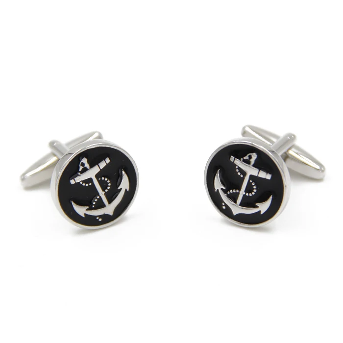 2015 зажим для галстука ювелирные изделия лептоновое колесо и якорь дизайн тонкий