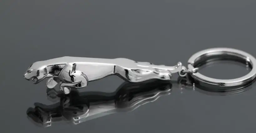 Jaguar leopard head брелок с логотипом автомобиля металлический стерео для ключей
