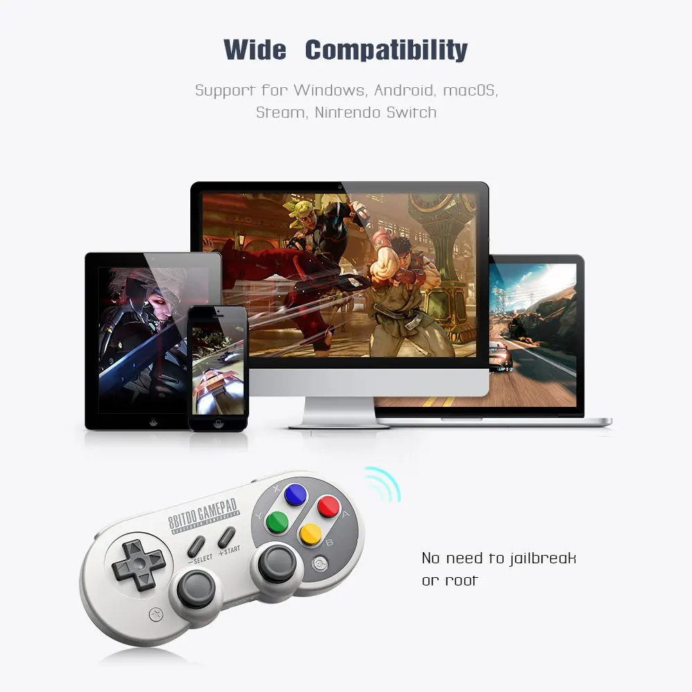 8 Bitdo Новый SF30 Pro/SN30 Pro беспроводной Bluetooth геймпад контроллер Джойстик для