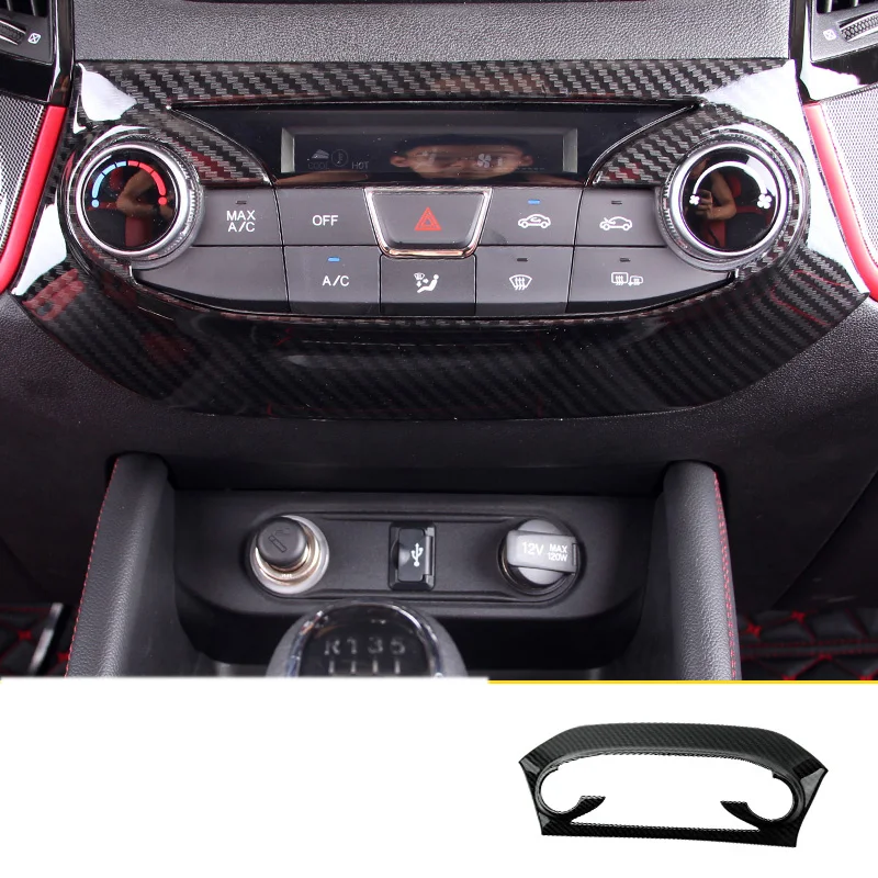 Lsrtw2017 углеродного волокна abs автомобильный Кондиционер накладки на панель для changan cs55