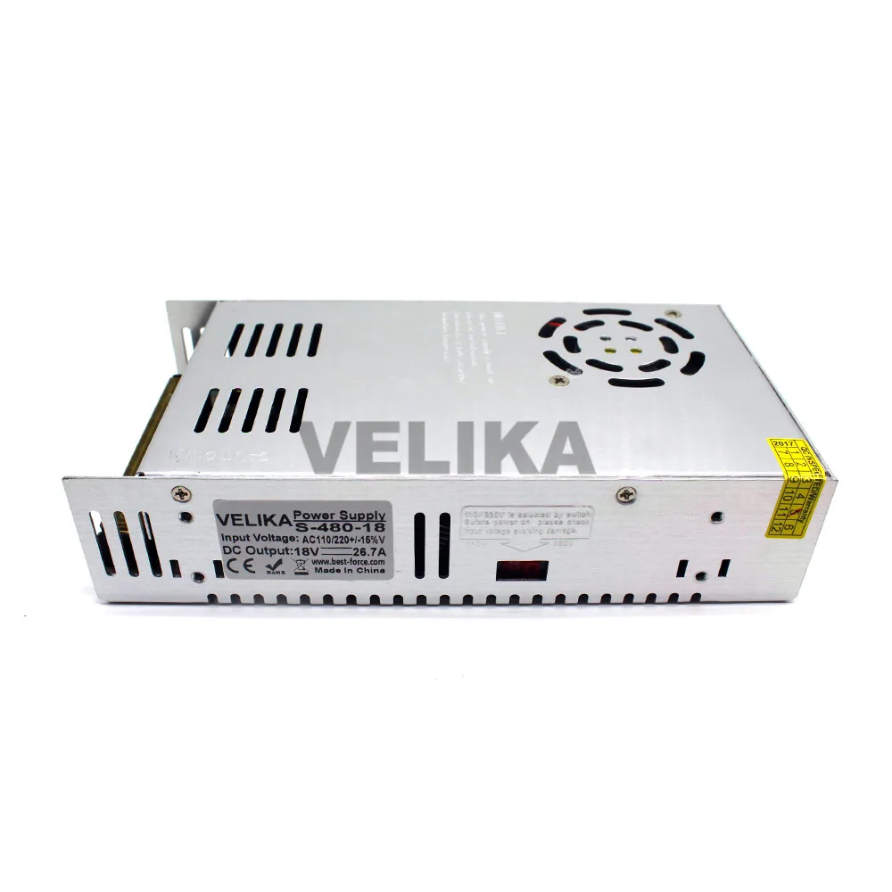 Источник питания DC18V 26 5 A 480W светодиодный трансформатор AC110V 220V к DC 18V для