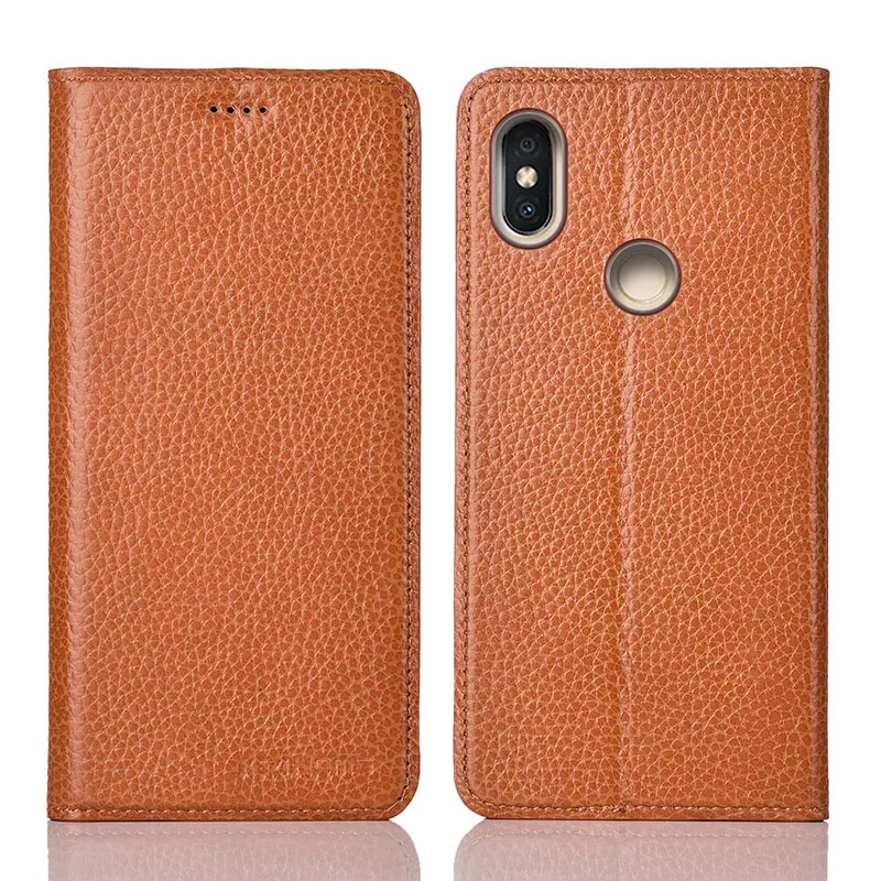 Для Xiaomi Redmi Note 5 Чехол KEZiHOME личи Натуральная кожа флип Стенд кожаный чехол Капа для Redmi note5 Pro Чехол для телефона s