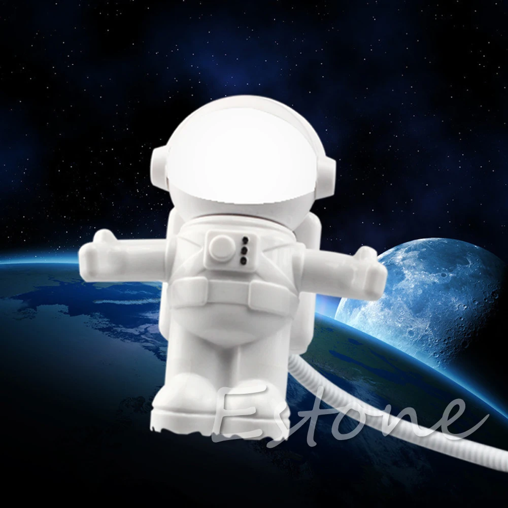 Космонавт астронавт мини Гибкая светодиодная лампа Настольные гаджеты USB ручная лампа для портативного компьютера