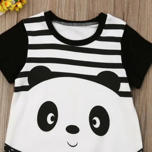 

Emmababy Baby Boys Girls Cartoon Panda Print Romper Jumpsuit Overall Outfits