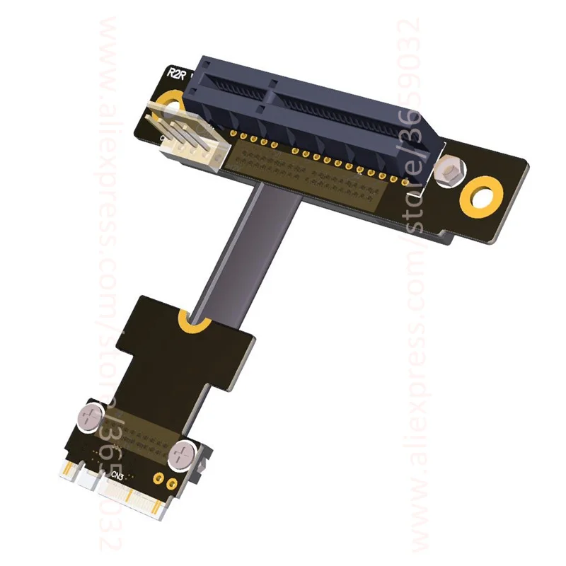 Угловой переходник PCI-e x4 к M.2 Wi-Fi-ключу A.E A + E адаптер-карта Райзер-расширитель Gen3.0