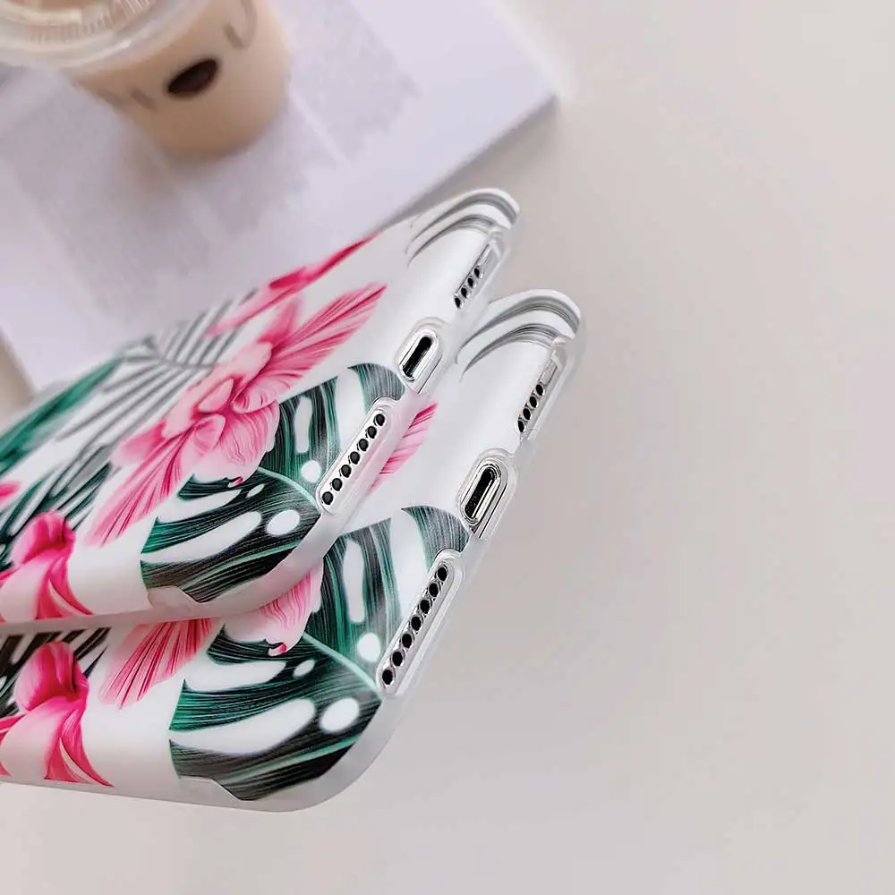 Чехол Boucho для iphone XS Max XR X Plants Art с цветочными листьями чехол телефона 6 6S 7 8 Plus