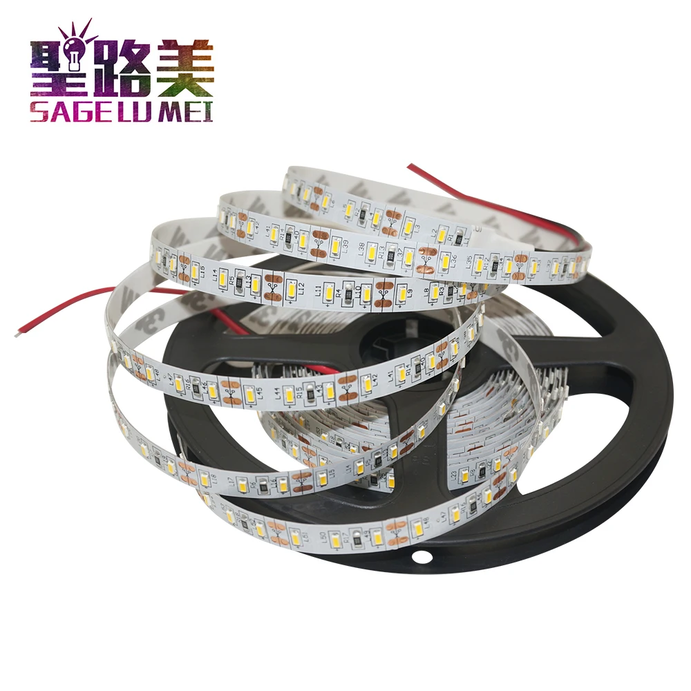5 м/лот DC12V 3014 Светодиодная лента светильник 120LED/метр водонепроницаемый