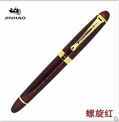 JINHAO X450 advanced авторучка 18 К GP наконечник чернилами 23 цветов, можно выбрать упаковка с черная ручка коробки Горячая распродажа - Цвет: F