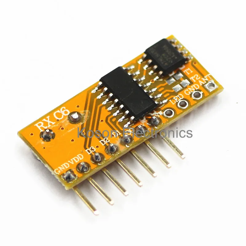 RXC6 433 мгц супергетеродинный беспроводной приемник обучающий код для Arduino/AVR|code|code