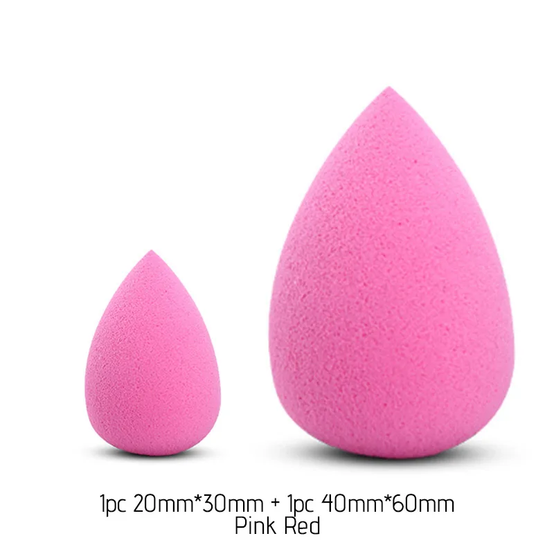 13 Pink red set BIOAUNT, 5 цветов, высокое качество, основа для лица, мини-спонж, пудра, пуховка в форме капли, косметическая пуховка, умные, для женщин, красота, инструменты для макияжа - Цвет: 13 Pink red set