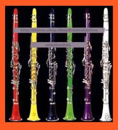 

STUDENT CLARINET WOODwind Bb Black 7 Colours With Case