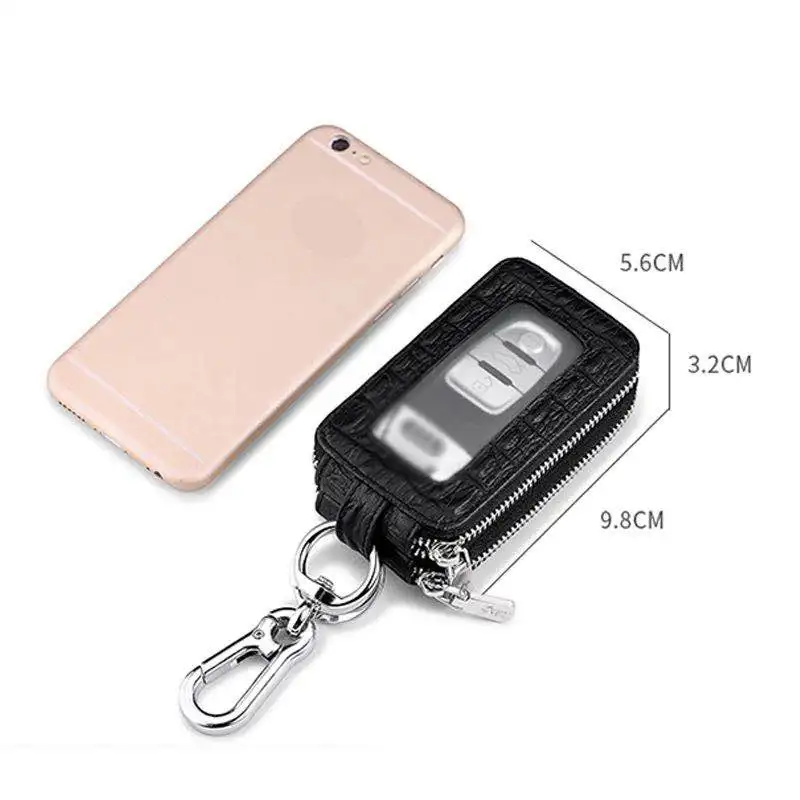 Чехол для автомобильных ключей чехол из натуральной кожи с крокодиловым узором