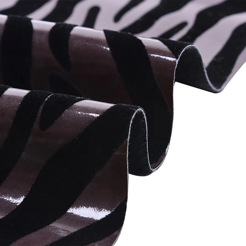 Ручная работа A4 зебра узор искусственная кожа ткань высокое качество