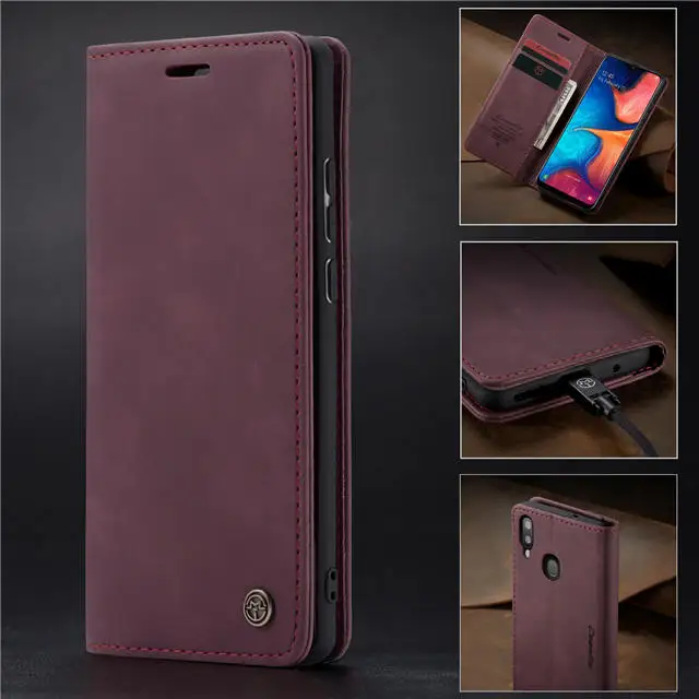 Магнитный чехол на samsung A70s A50s A40s A30s A20s A10s A90 A80 A70 A50 A40 A30 A20 A10 A20E кожаный чехол-портмоне на застежке в стиле ретро чехол