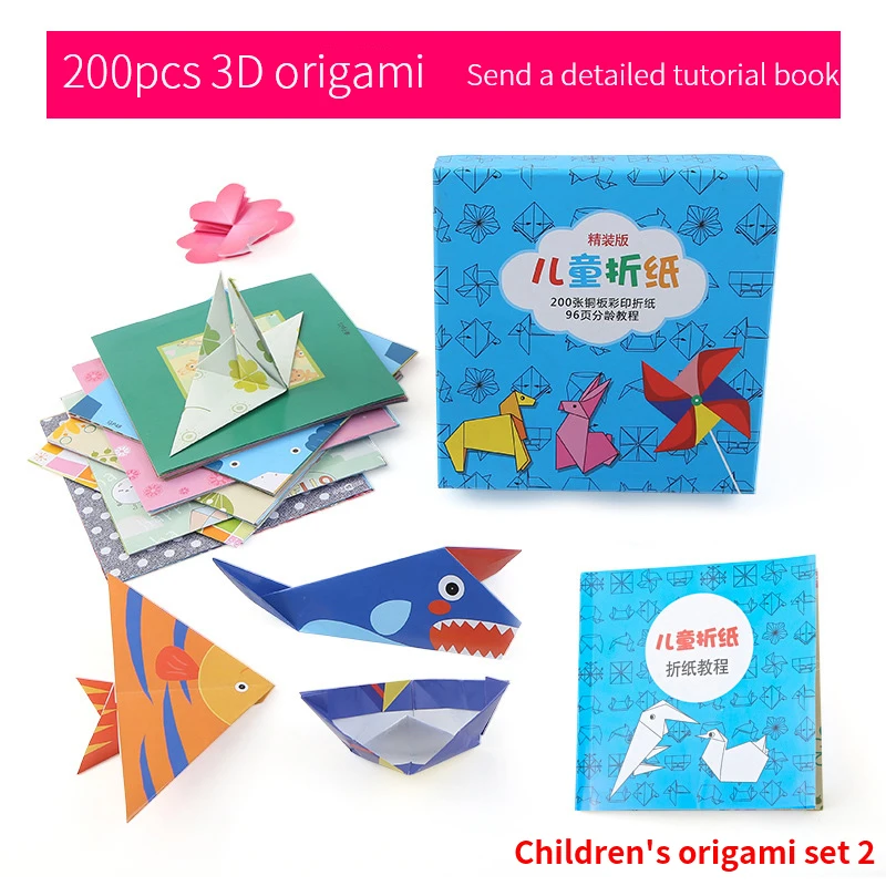 240 шт./лот детские бумажные наклейки сделай сам животные растения оригами игрушки