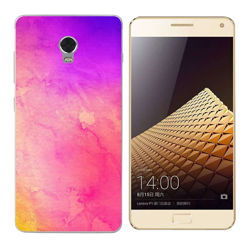 Задний Чехол для Lenovo Vibe P1 с принтом &quotдиск&quot мягкий силиконовый чехол Fundas P1a42 P1c72