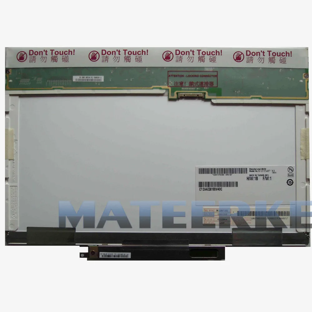 12," светодиодный экран для hp EliteBook 2530P B121EW07 V.0 lcd ноутбука 20 PIN 1280x800