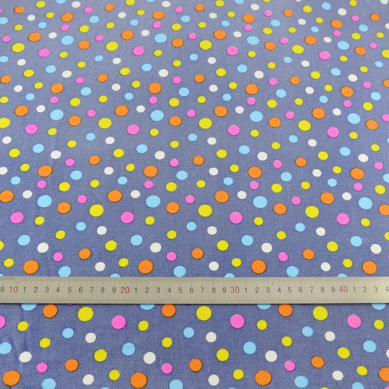 Blue Colored Dot Cotton Fabrics Patchwork Quilting Diy Sewing fabric teramila bedding sewing cloth craft twill tecido tissue | Дом и сад
