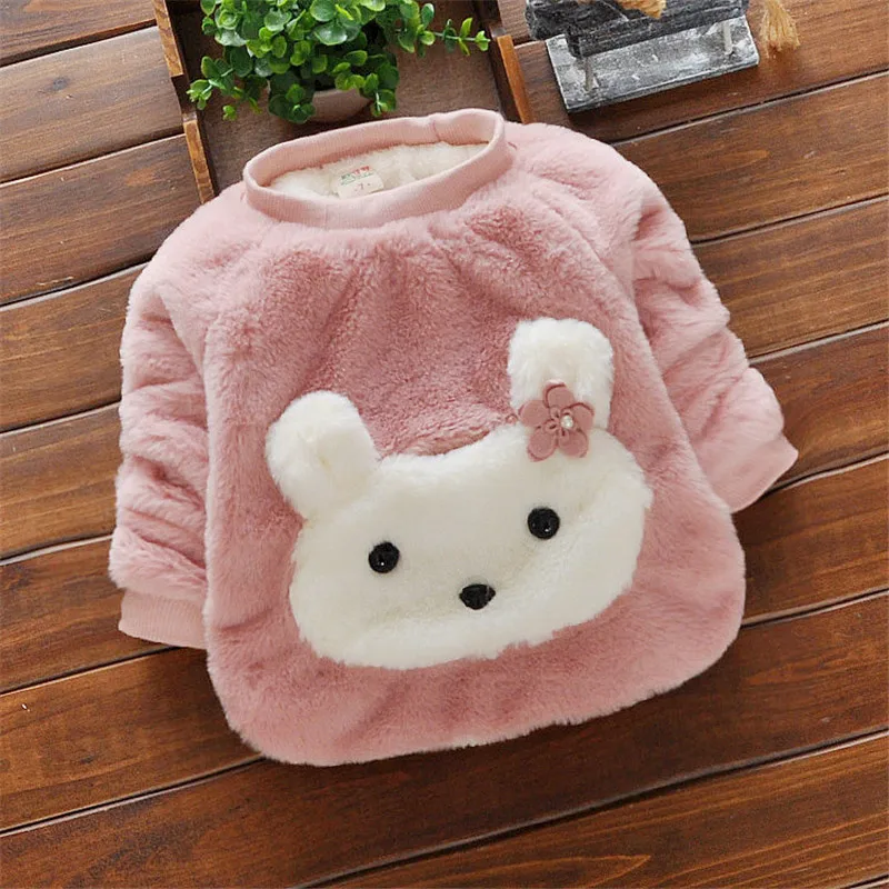 Детский Теплый свитер для девочек BibiCola хлопковая Толстая кофта с мультяшным
