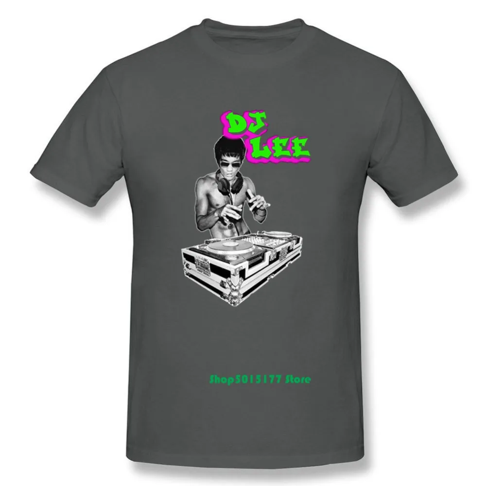 Новый оригинальный дизайн Kungfu папа Крейзи Брюс Ли DJ рубашка мужская майка MMA