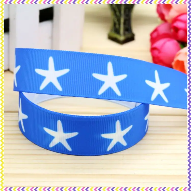 7/8 ''Бесплатная доставка морская звезда с принтом лента для волос головной
