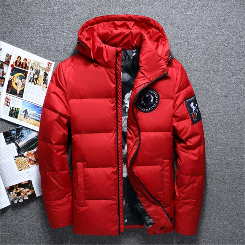 

jaqueta masculina men down jacket Men hooded down coat casaco masculino inverno Men Winter Thick section Duck Down outdoor men