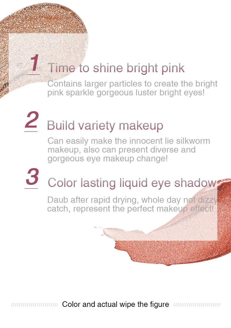 Pudaier 18 цветов Shine Smoky Eyeshadow waterproof Dimond Glitter жидкие тени для век женские косметические тени для век подводка для глаз
