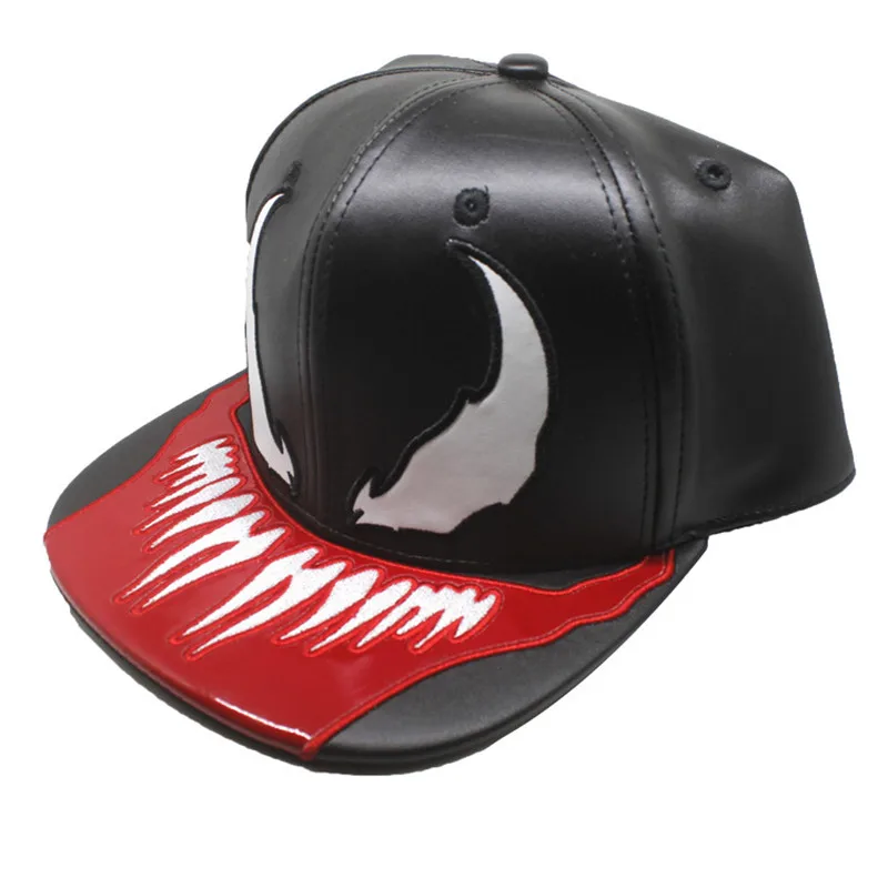 Venom шляпа-паук edard Brock Eddie Brock Venom Регулируемая Кепка ПУ Snapback кепки от Солнца кепки в стиле хип-хоп унисекс Otaku подарки