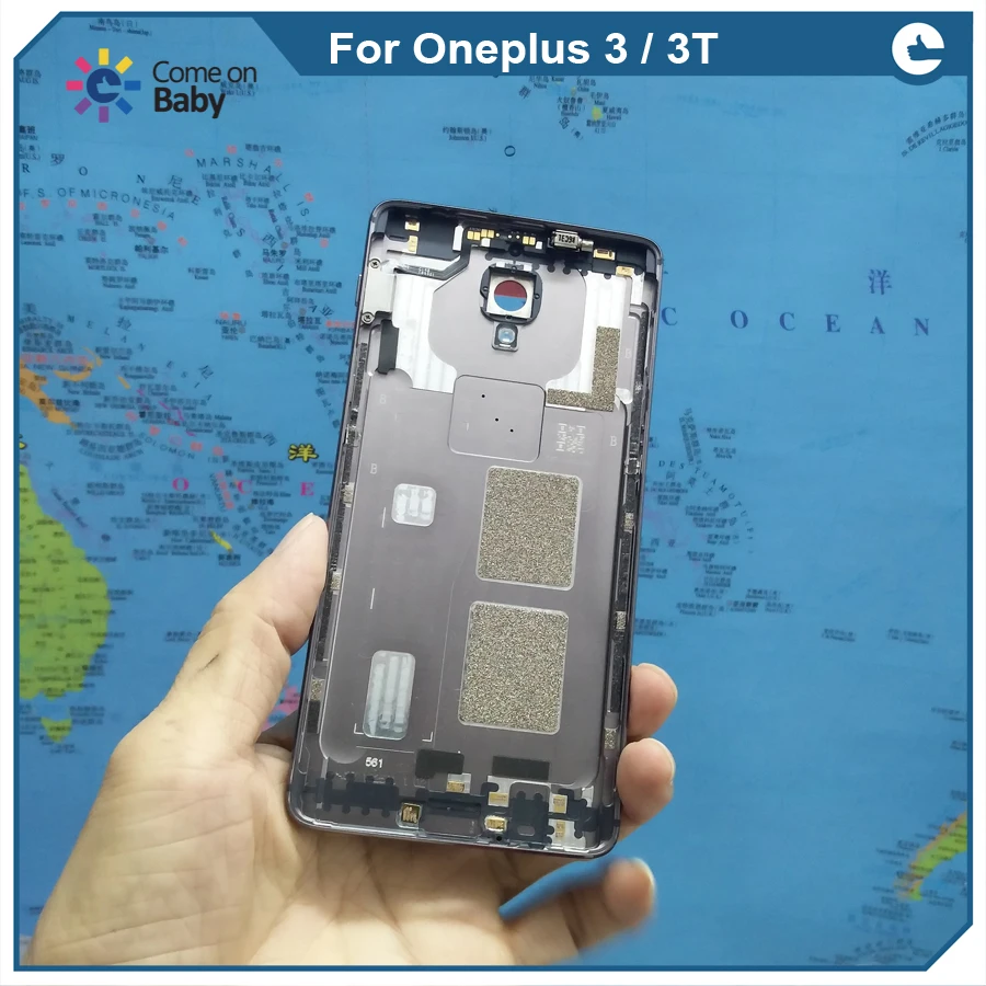 Оригинальная Крышка батарейного отсека для Oneplus 3 / 3t three A3000 A3010 A3003 задняя крышка