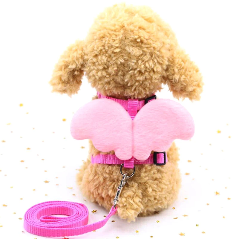 Уличная шлейка для собак и кошек милый поводок с уголками металлические